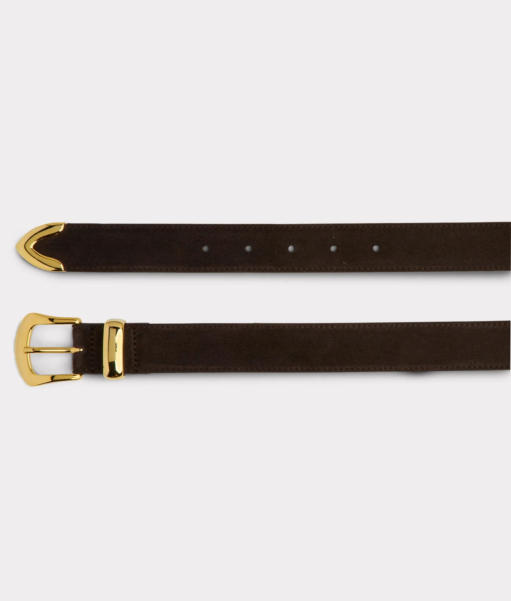 Italian 3 Piece Belt - Chocolate