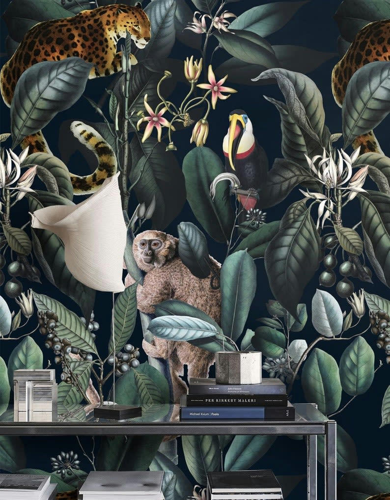 ANIMALI - Papier Peint Jungle Botanique 250x200 cm