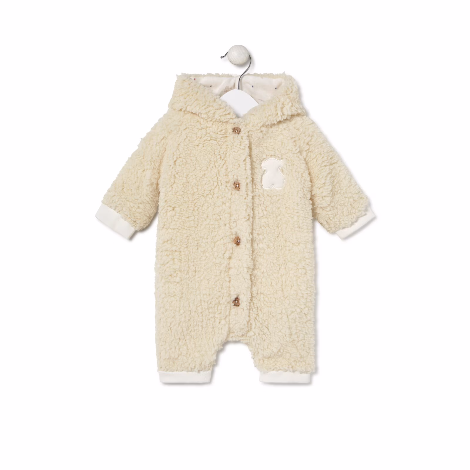 Buzo con capucha de bebé Cosmic beige