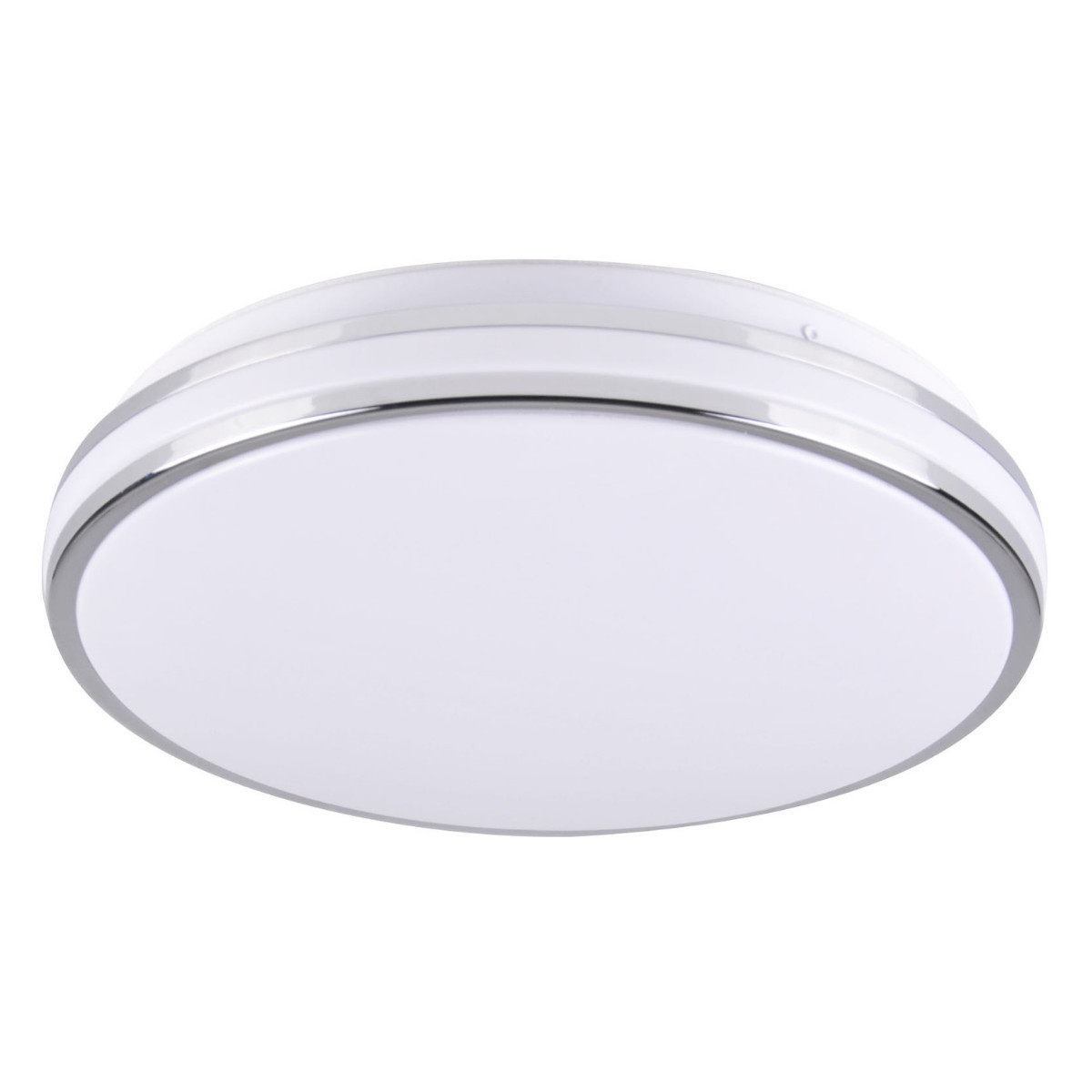 Plafon ORBIT okrągły chromowany biały LED 1x15W 28cm 1600lm IP20 Polux