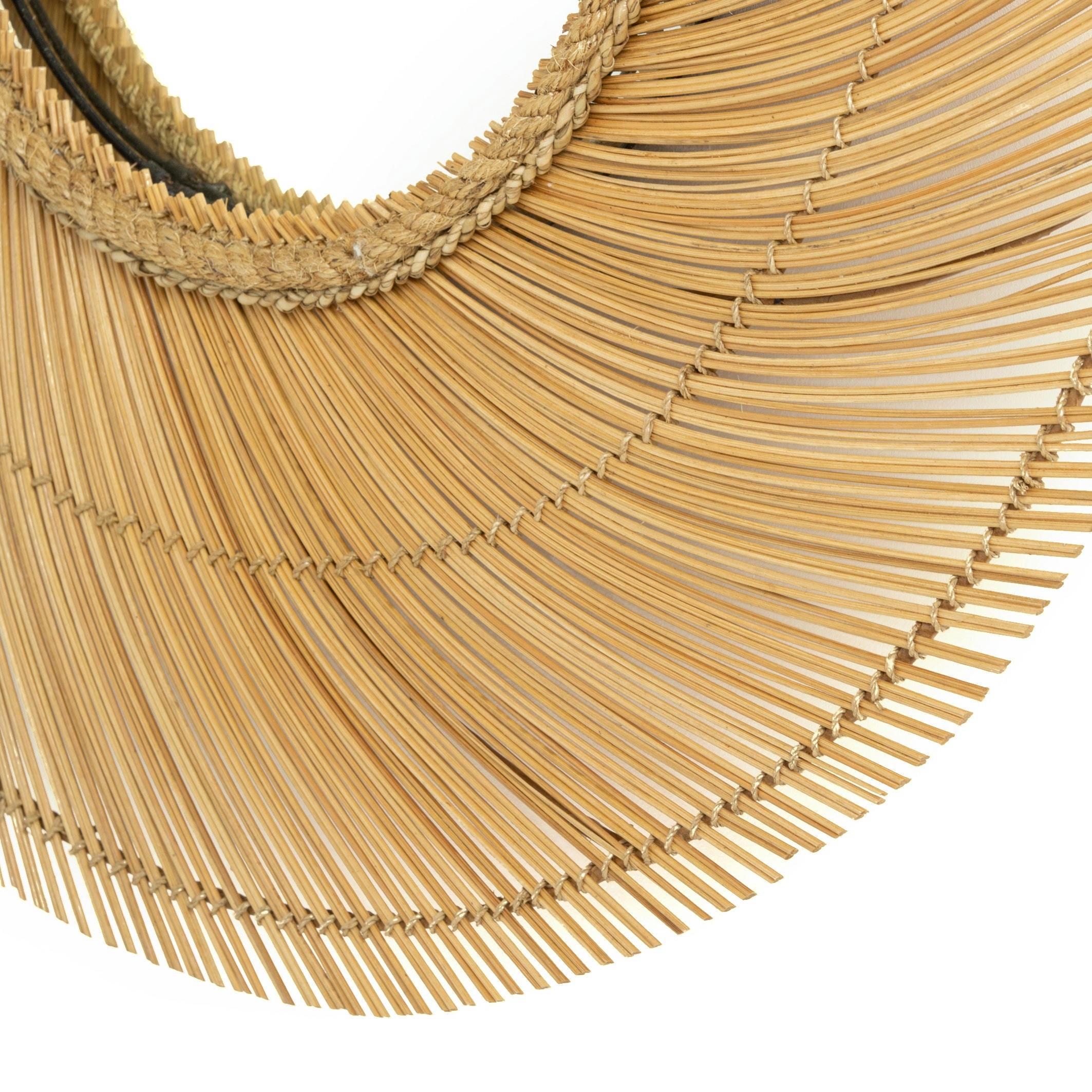 Miroir XXL bâton de noix de coco ø 90cm Tiara