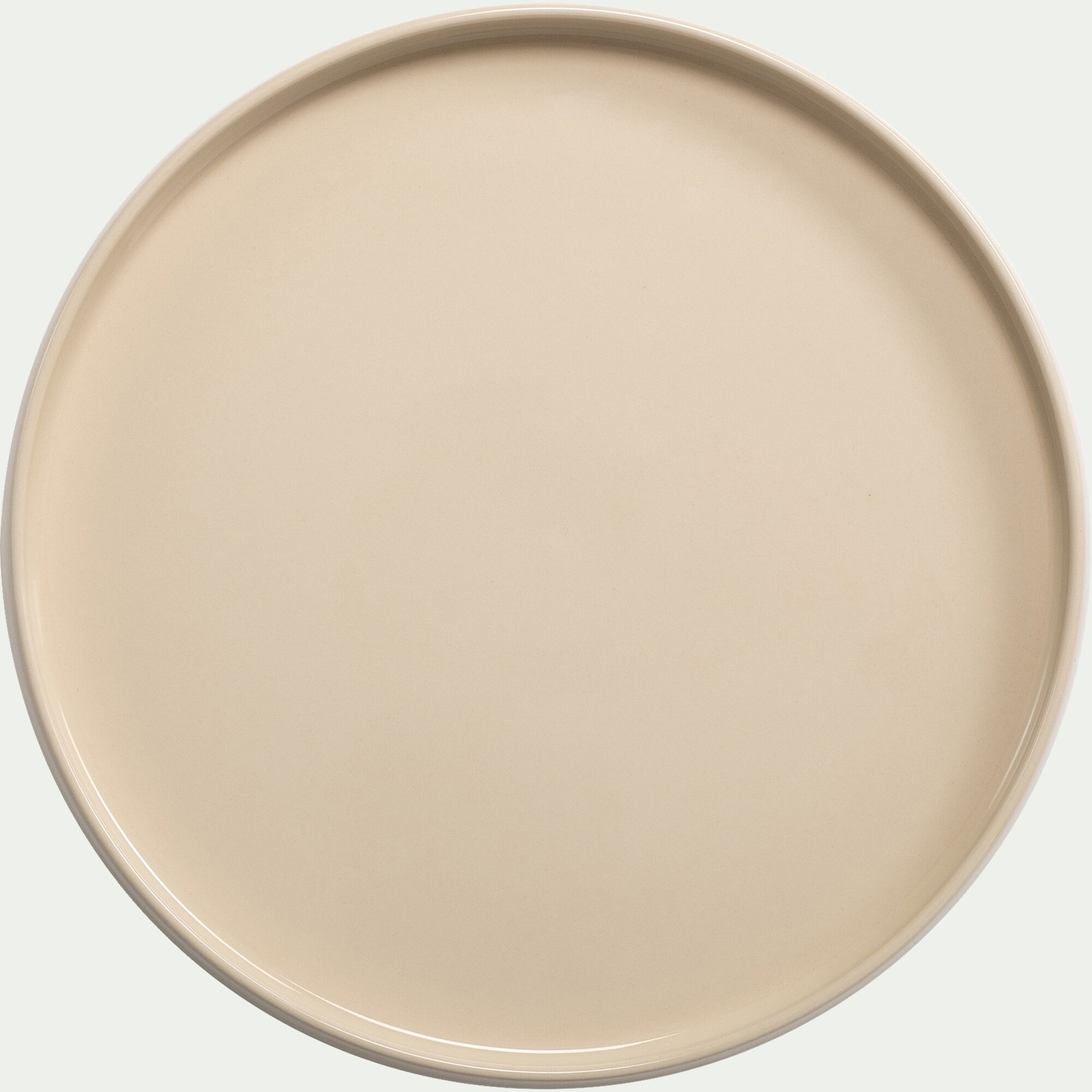 DIOGO - Assiette plate en grès D26cm - blanc