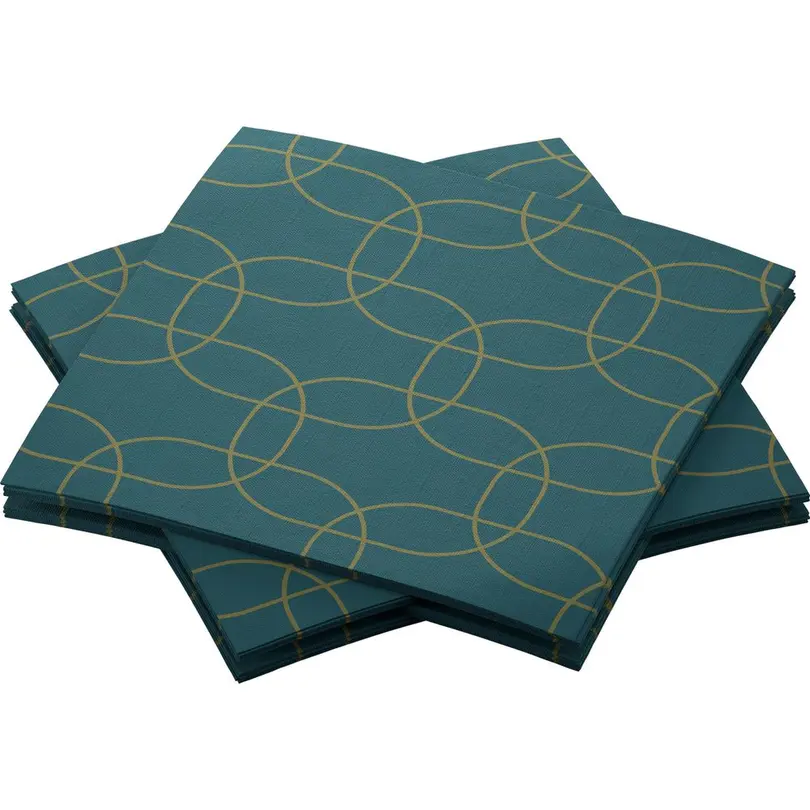 Serviette Golden Deco