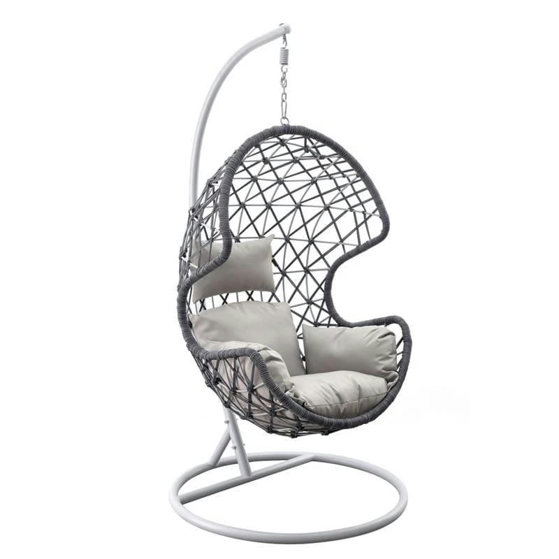 DREAMCORDA - Chaise berçante suspendue en corde bleue