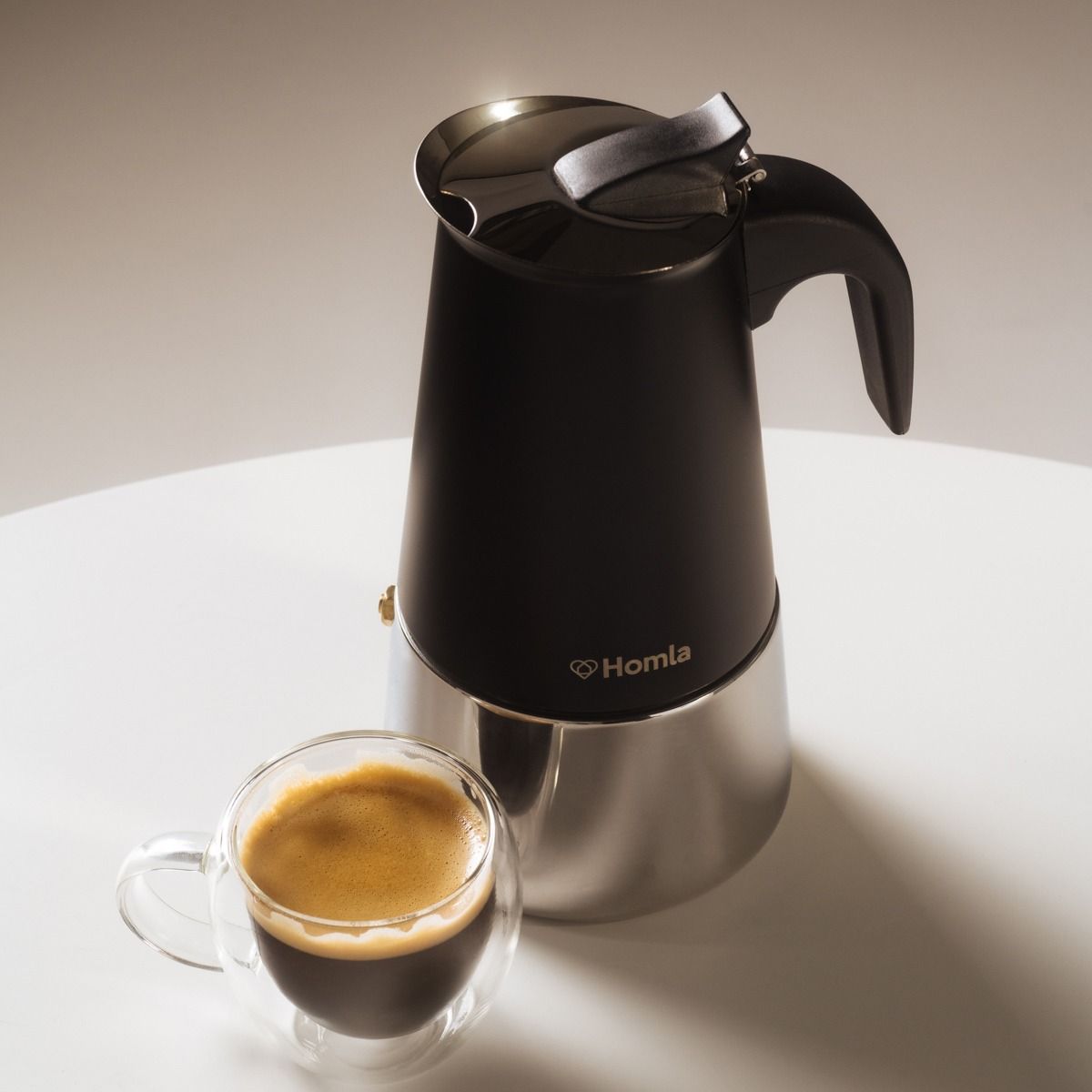 Kawiarka ASTAR MOKKA w kształcie dzbanka czarna 6 cups