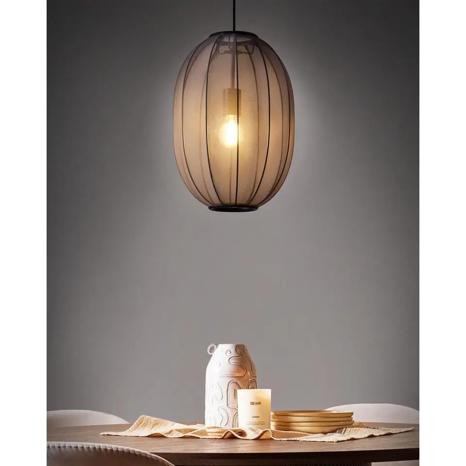 PADAMO - Hanglamp - Zwart - Nylon