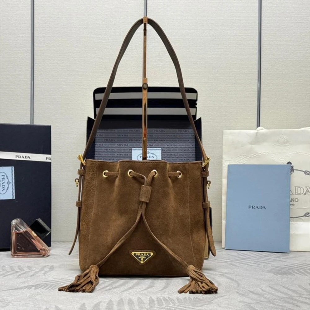 Prada Suede Bucket Bag