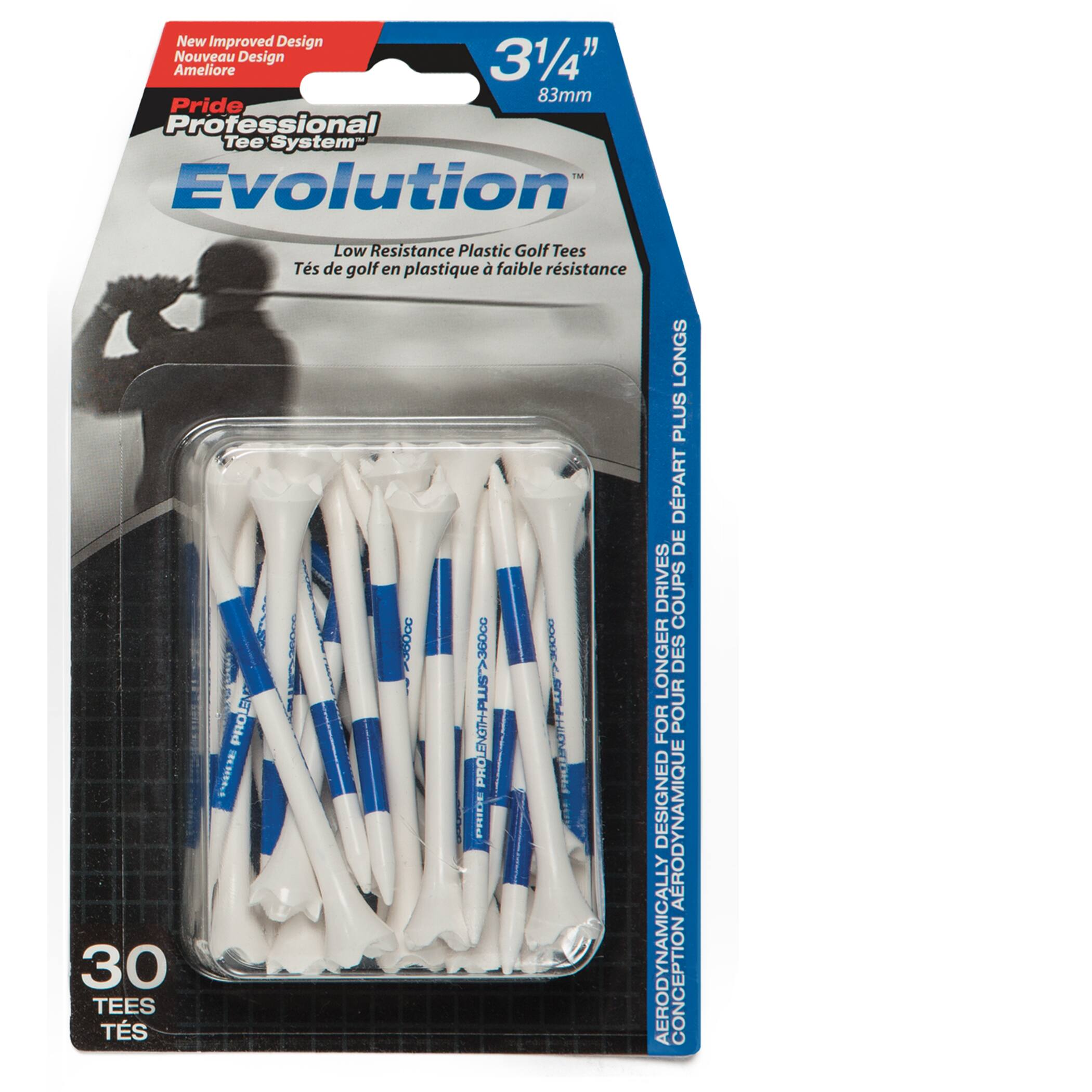 Pride Performance Plastic Golf Tee, 3-1/4-in, 30-pk, White