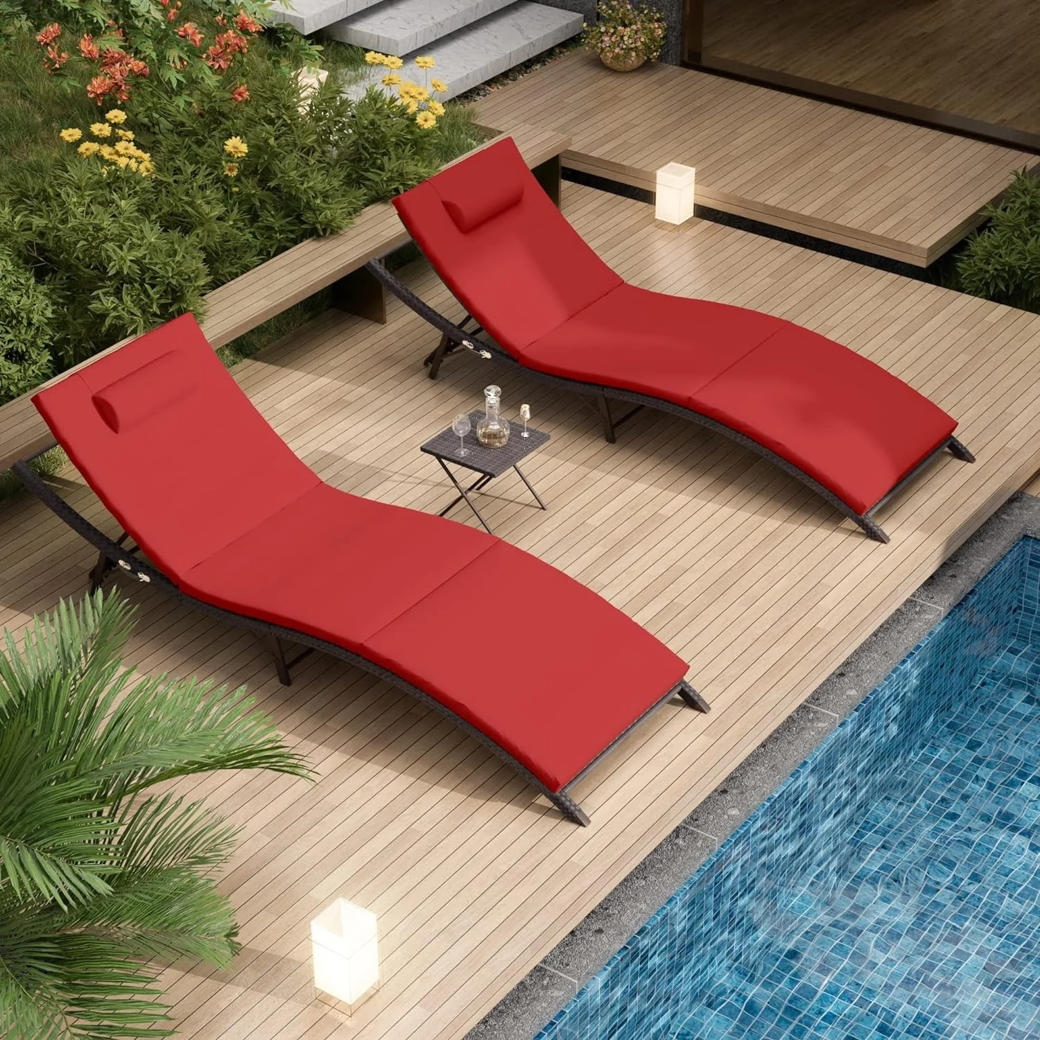 Kullavik 3-PiecesOutdoor Chaise Lounge Set