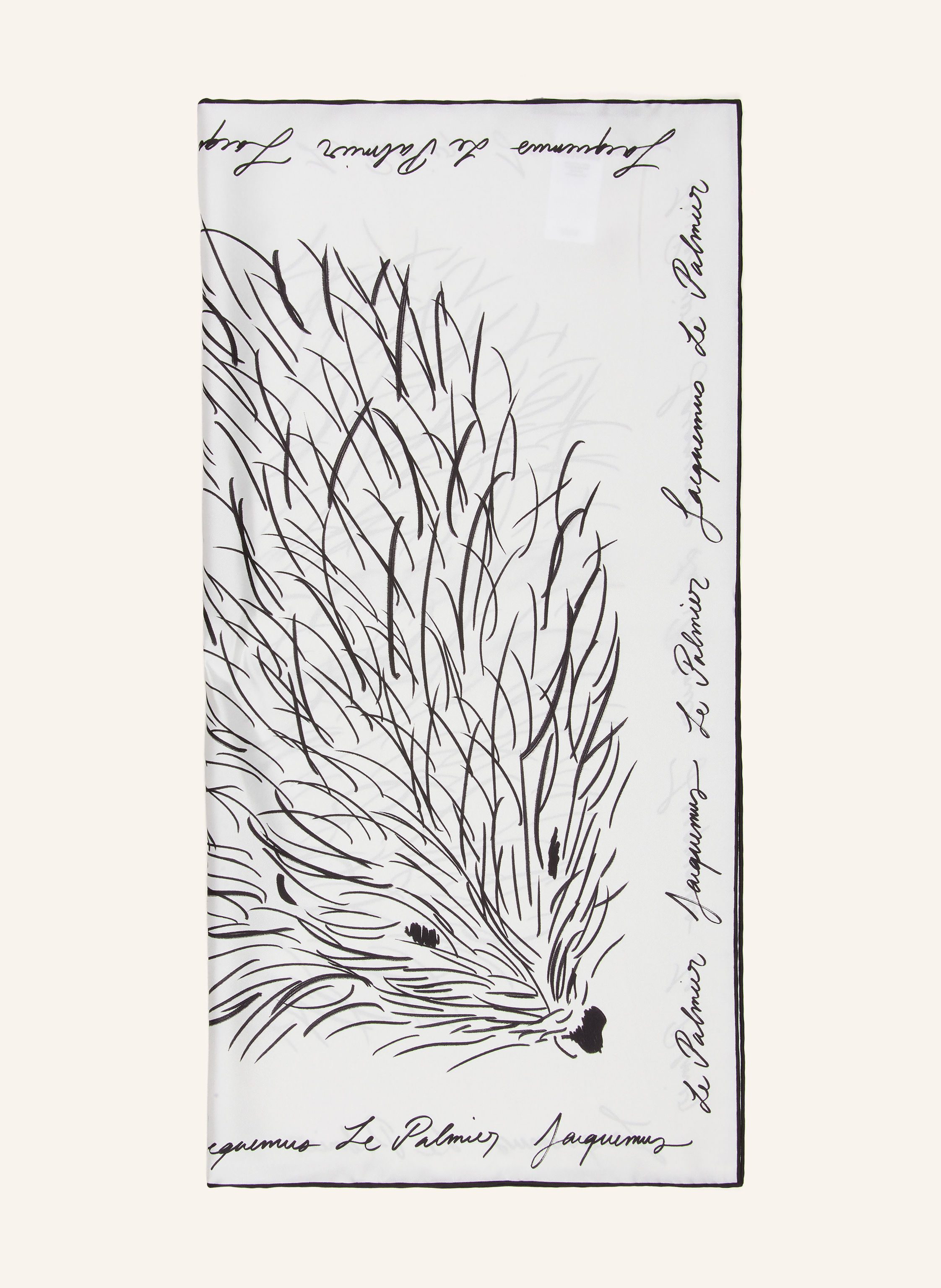 JACQUEMUS Seidentuch LE FOULARD HERISSON