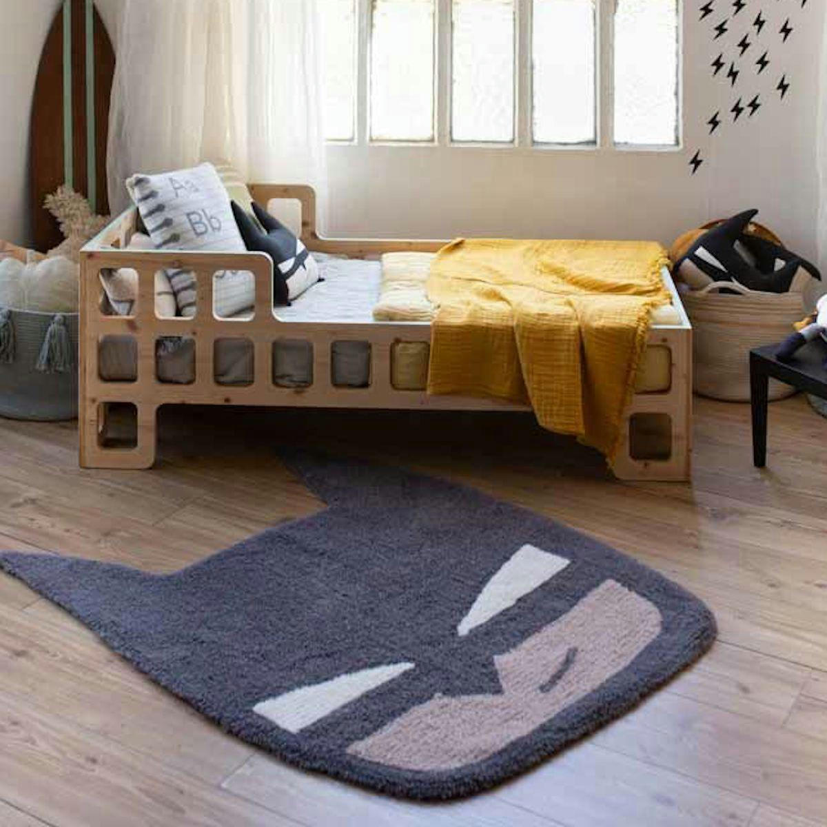 EDGAR PLANS - Tapis lavable en laine BatBoy x Edgar Plans (120 x 90 cm)