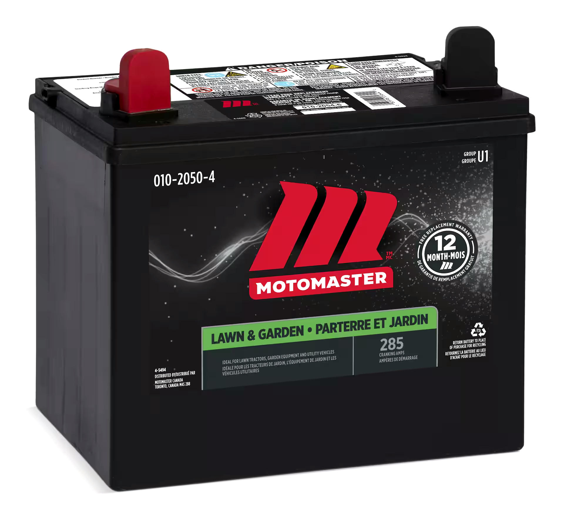 MOTOMASTER Group Size U1 Small Engine Battery, 230 CCA
