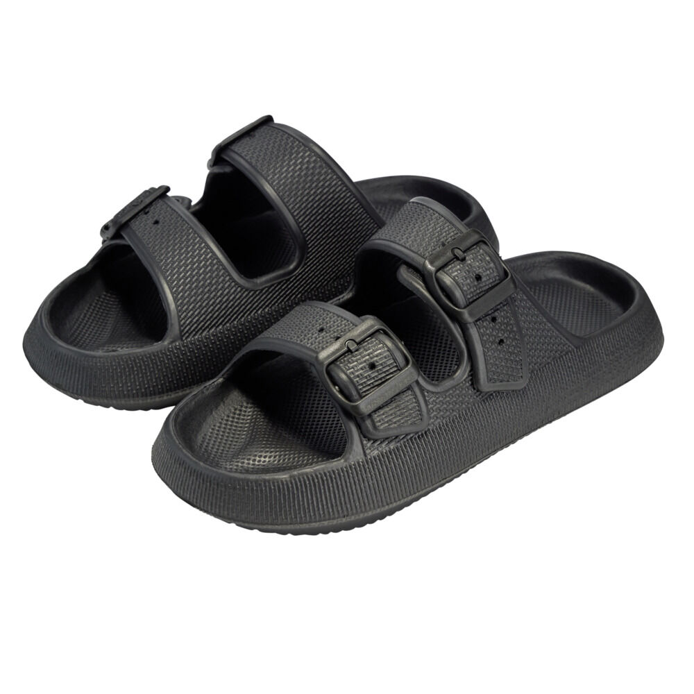 Sandales unisex 2 brides plastique noir 38/39