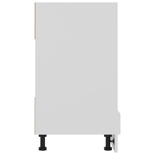 NNEVL Oven Cabinet White 60x46x81.5 cm Chipboard