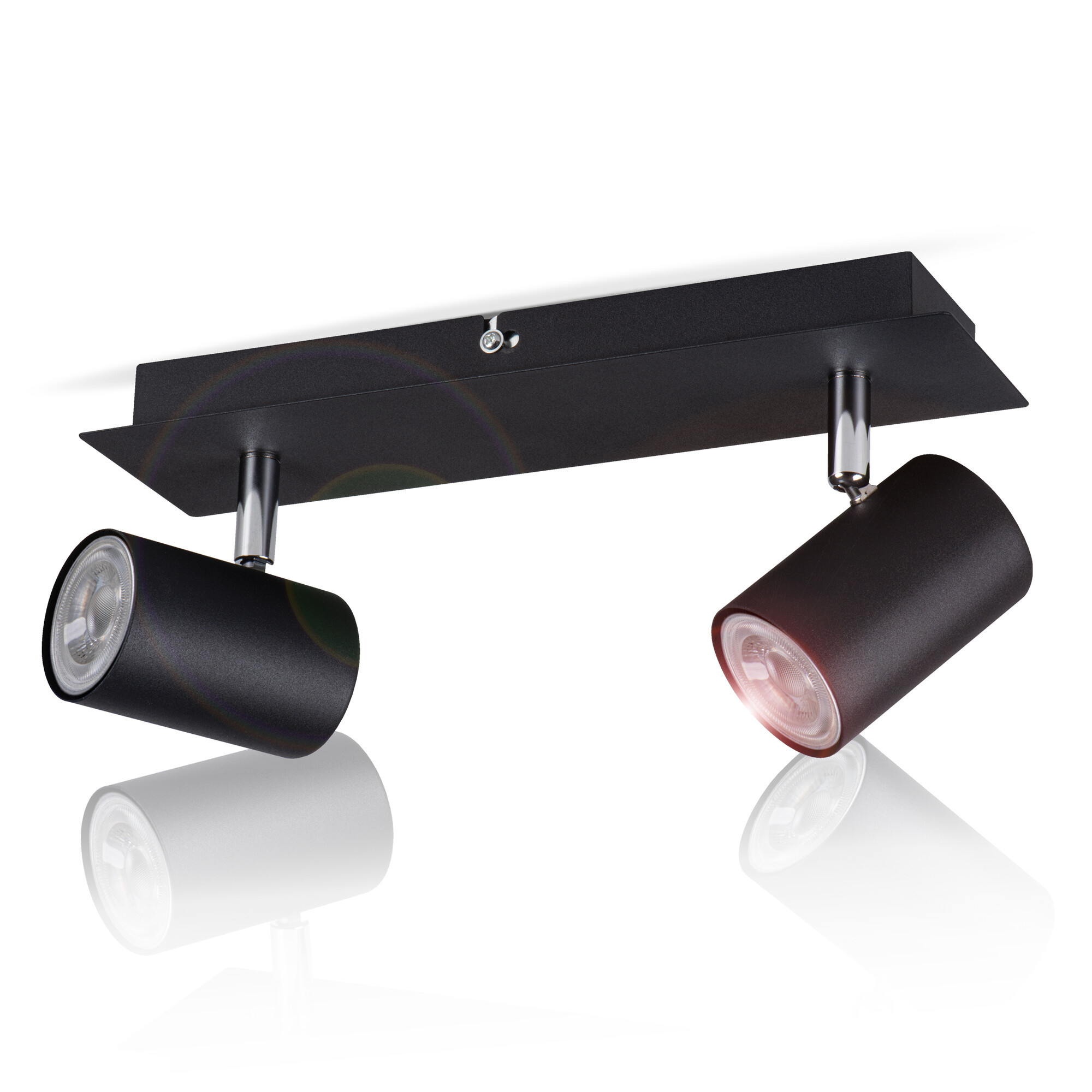 Lampa sufitowa LightLogic LL OSLO EL-2I B-SR 30549 podwójna spot oprawa