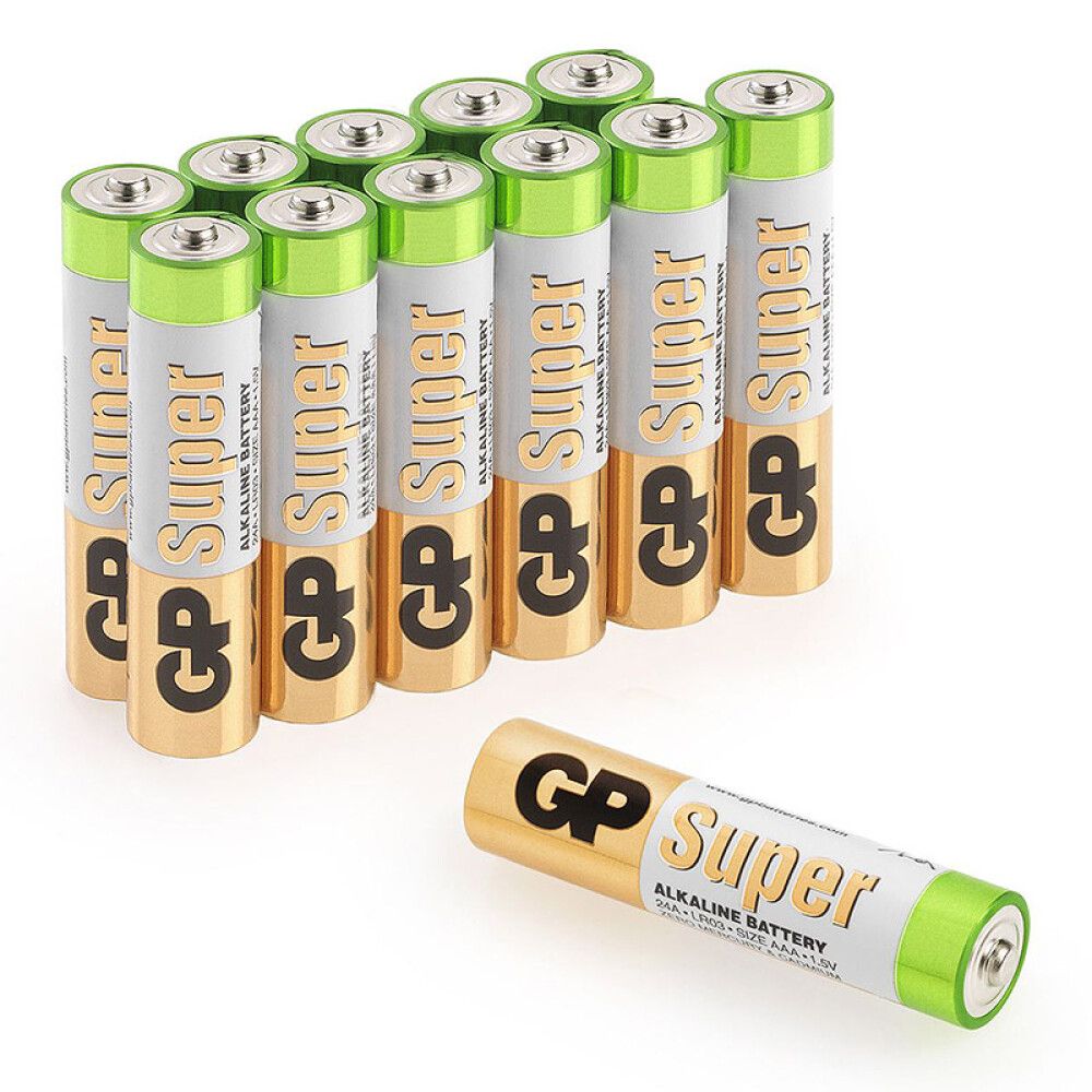 BATTERI GP BATTERIES SUPER ALKALINE AAA/LR3 12STK