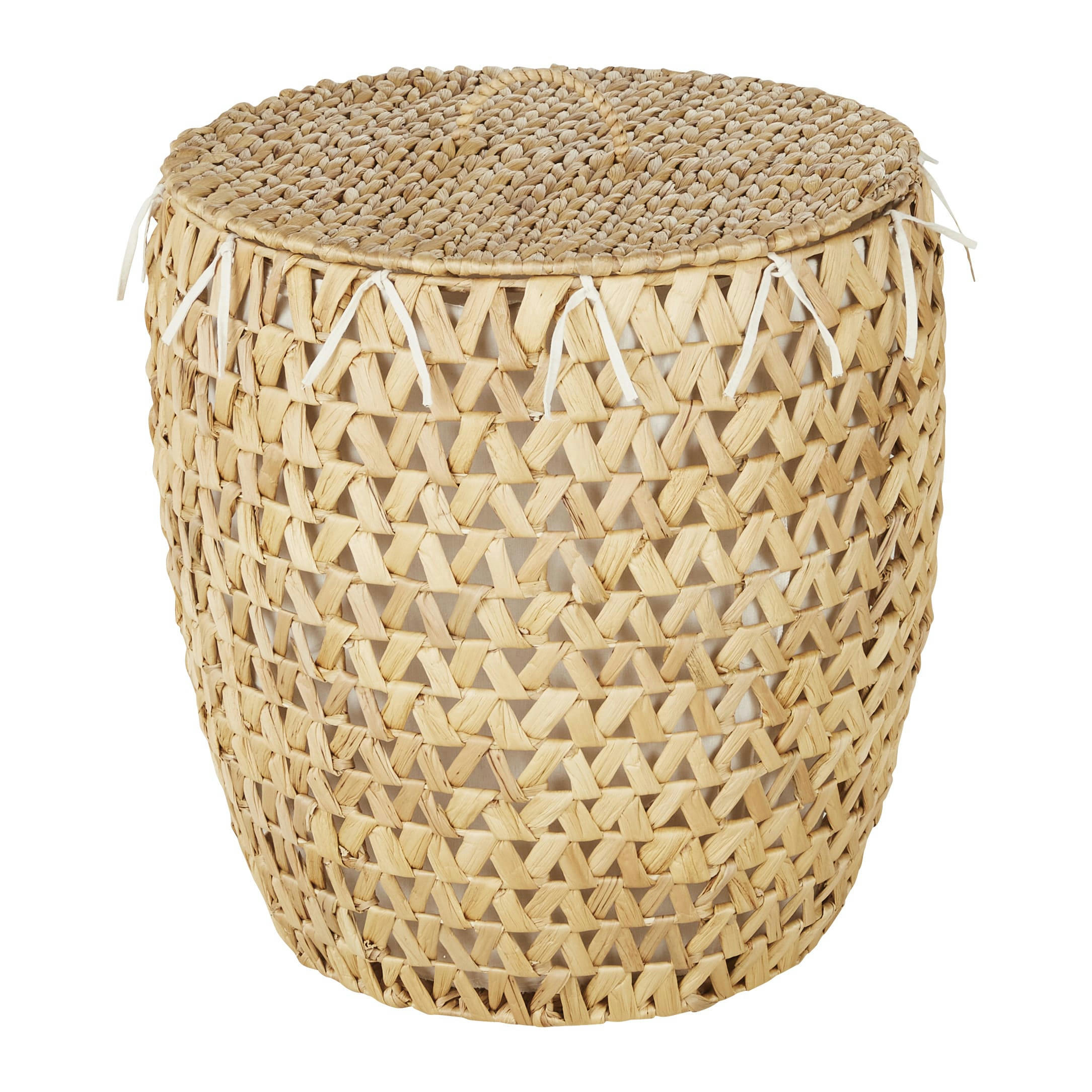 ARMANDINE - Panier de rangement en jacinthe d'eau tressée