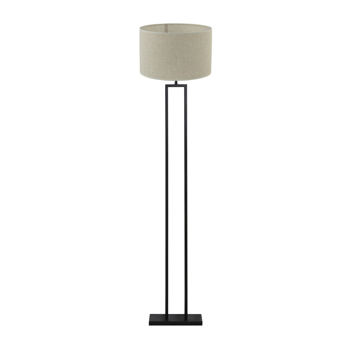 Light & Living vloerlamp Shiva/Breska - zwart, wit - 40x40x170cm