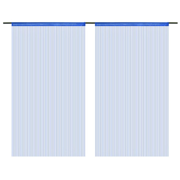 Zasłona Niebieski 100 cm Tkanina vidaXL