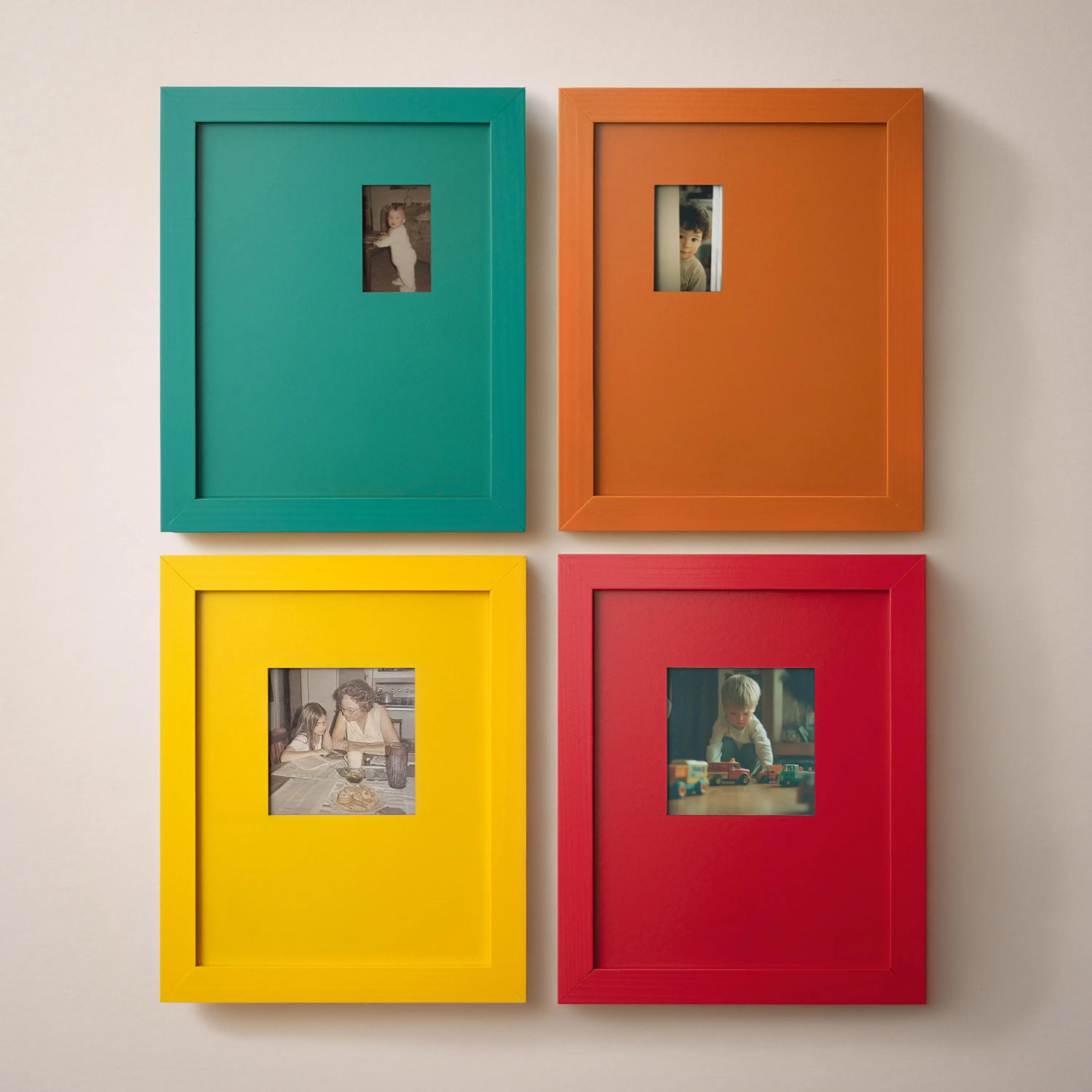 Ember Picture Frame | Monochrome Wooden Mat Display | Custom Opening | 8X10 Wall Decor Accent
