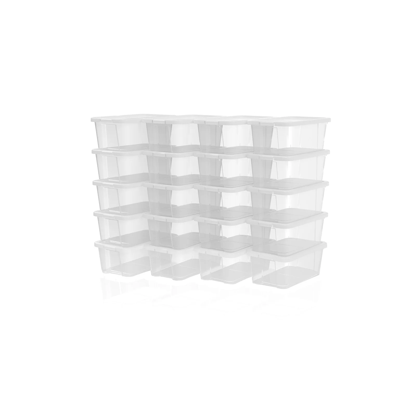 20 Boîtes transparent