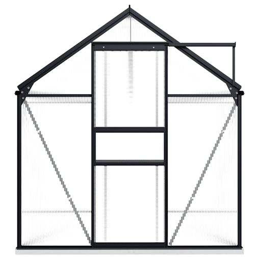 NNEVL Greenhouse with Base Frame Anthracite Aluminium 5.89 m&sup2;