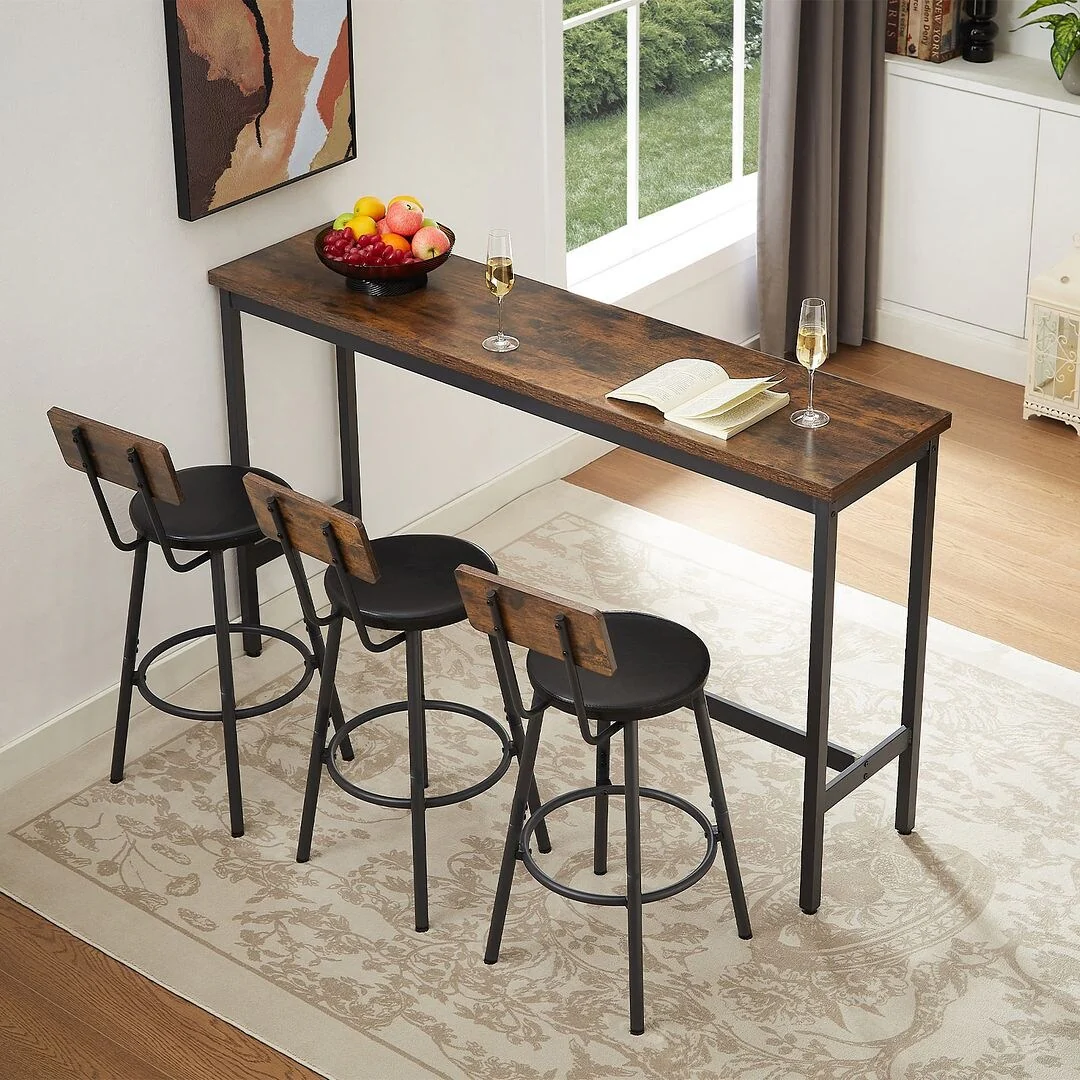 4-Piece Bar Table Set, Counter Height Dining Set