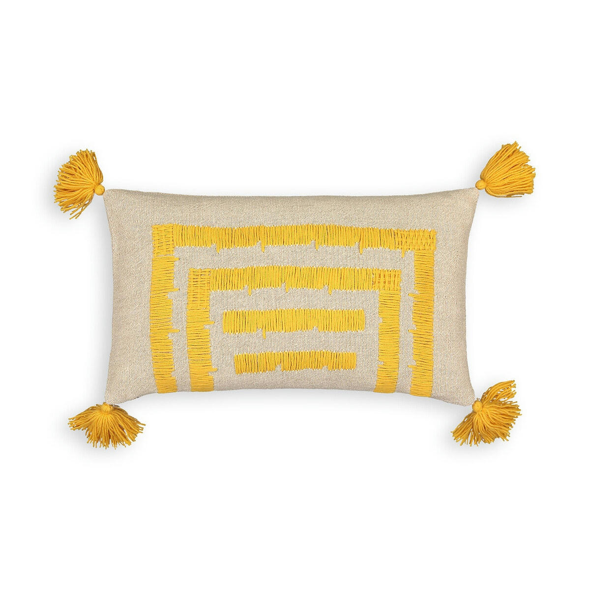 Housse de coussin en lin et coton, Riscaya
