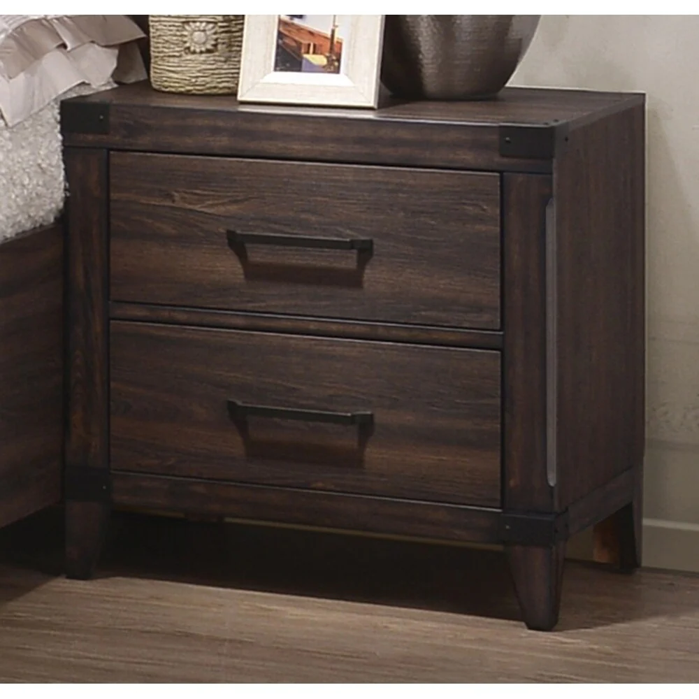 Ingrid Dark Grey Oak 6-piece Storage Bedroom Set