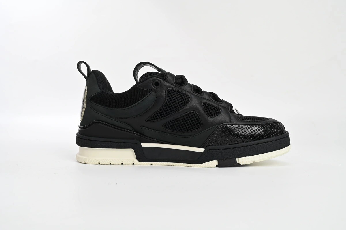 Louis Vuitton Skate Sneaker Black White 1AARR1