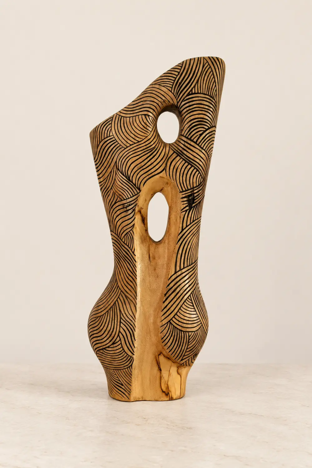 Vase Wood Sculpture #VW125