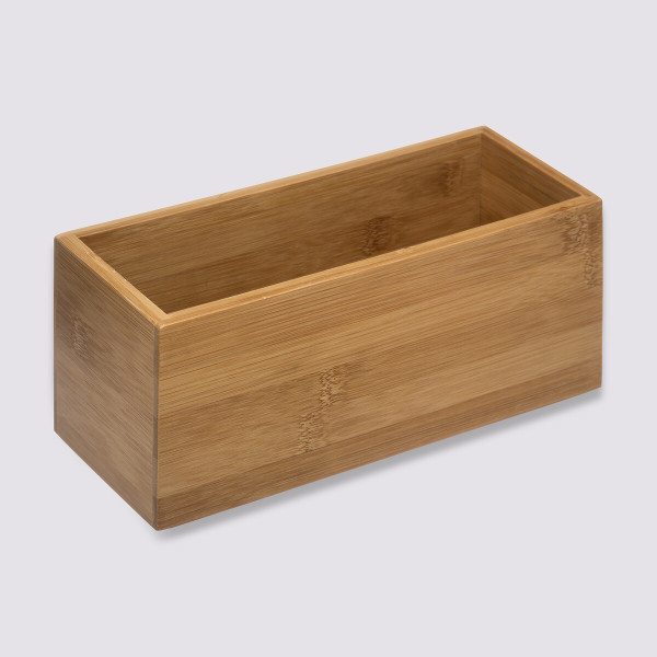 Bambusowy Organizer na Kosmetyki 23x9 cm - Nowoczesny