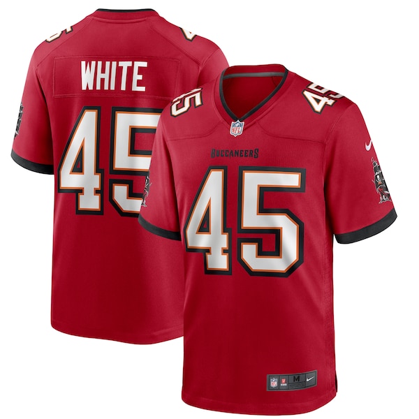 Devin White Tampa Bay Buccaneers Nike Player Game Jersey - Red/Pewter