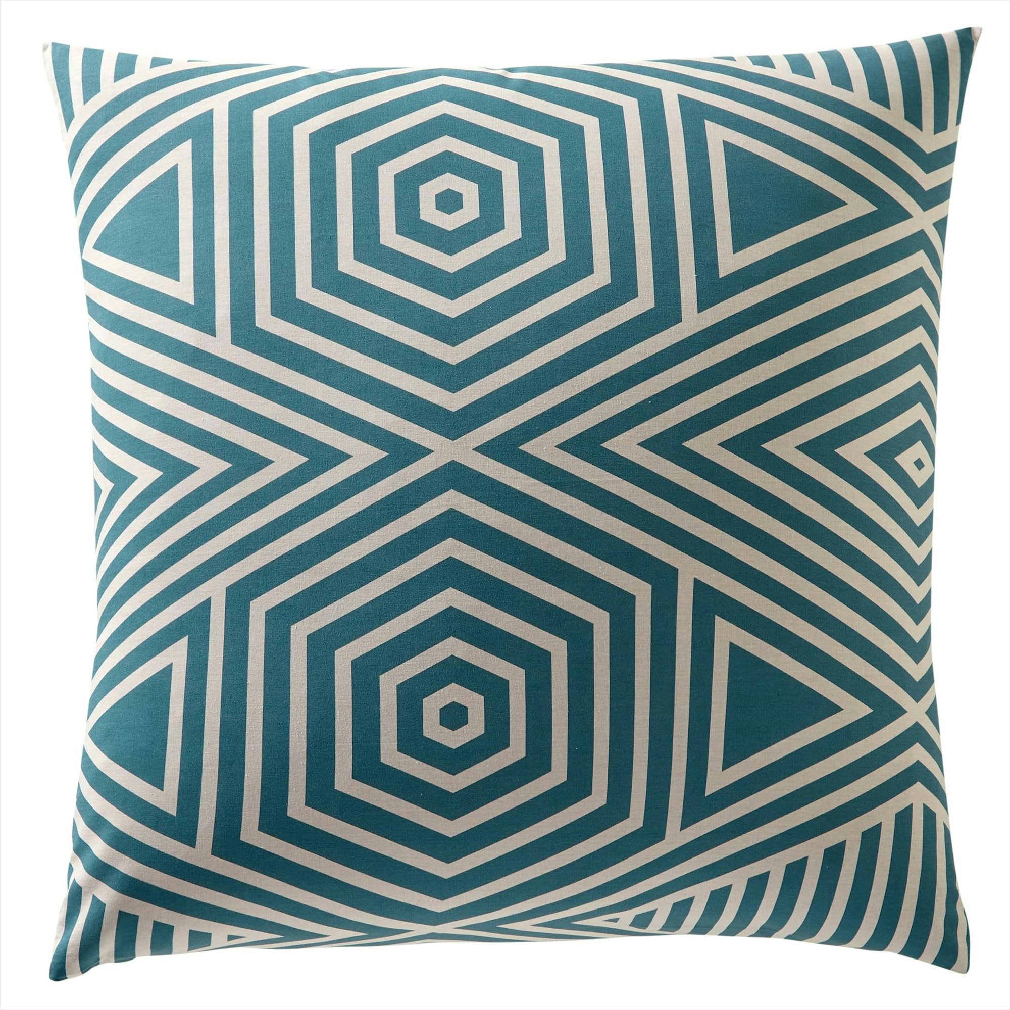 THEO - Taie sac 50x70 bleu canard en coton