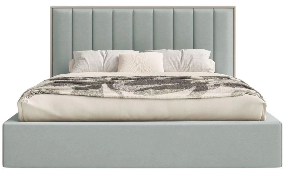 Bedframe Taavi fluweel met opbergruimte en verlichting 180 x 200 cm