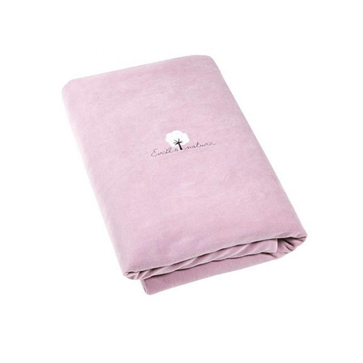 GAMME BIO UNIS - Edredon velours 100x140 cm Coton bio Bois de rose