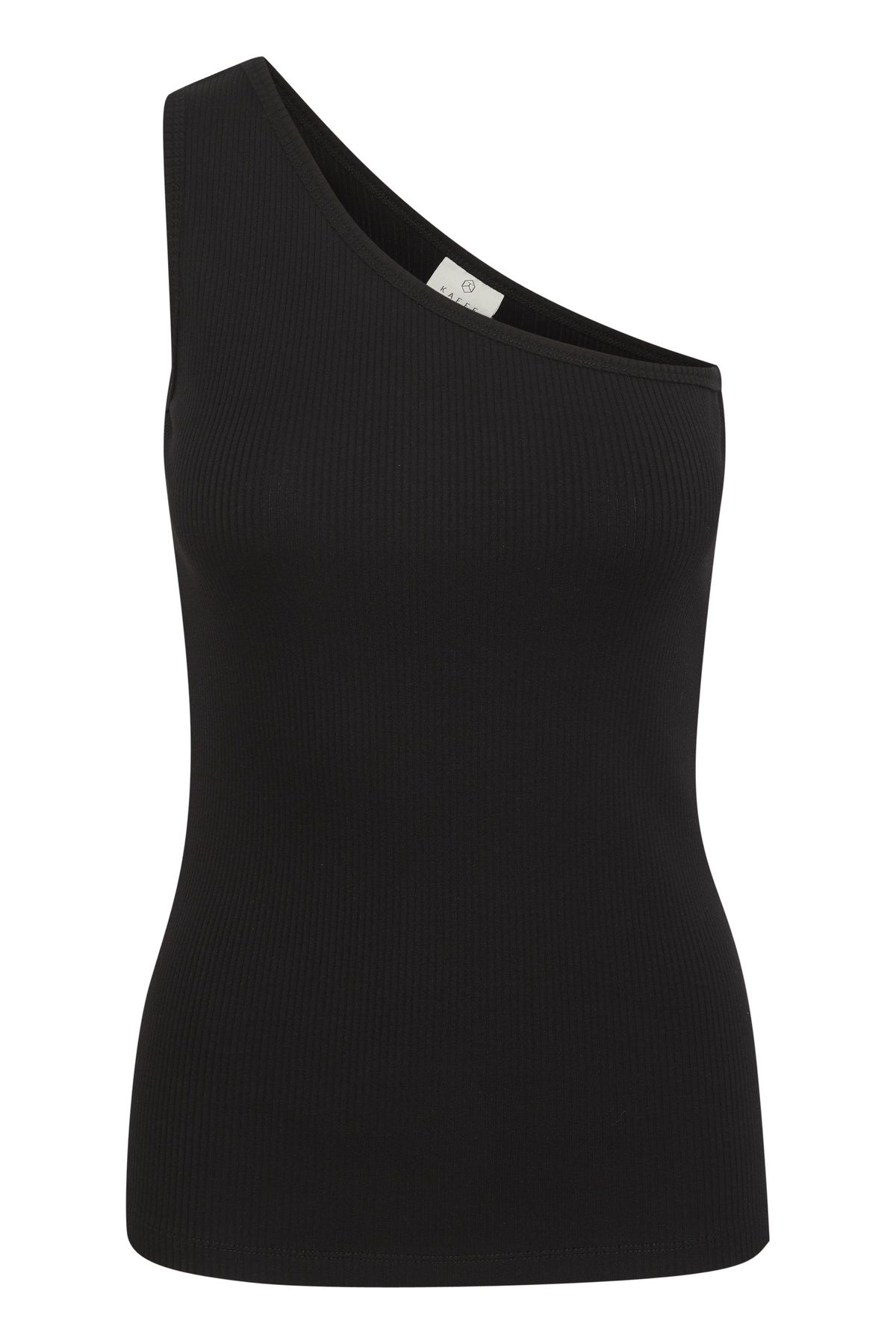Kaffe Pia One Shoulder Rib Jersey Top