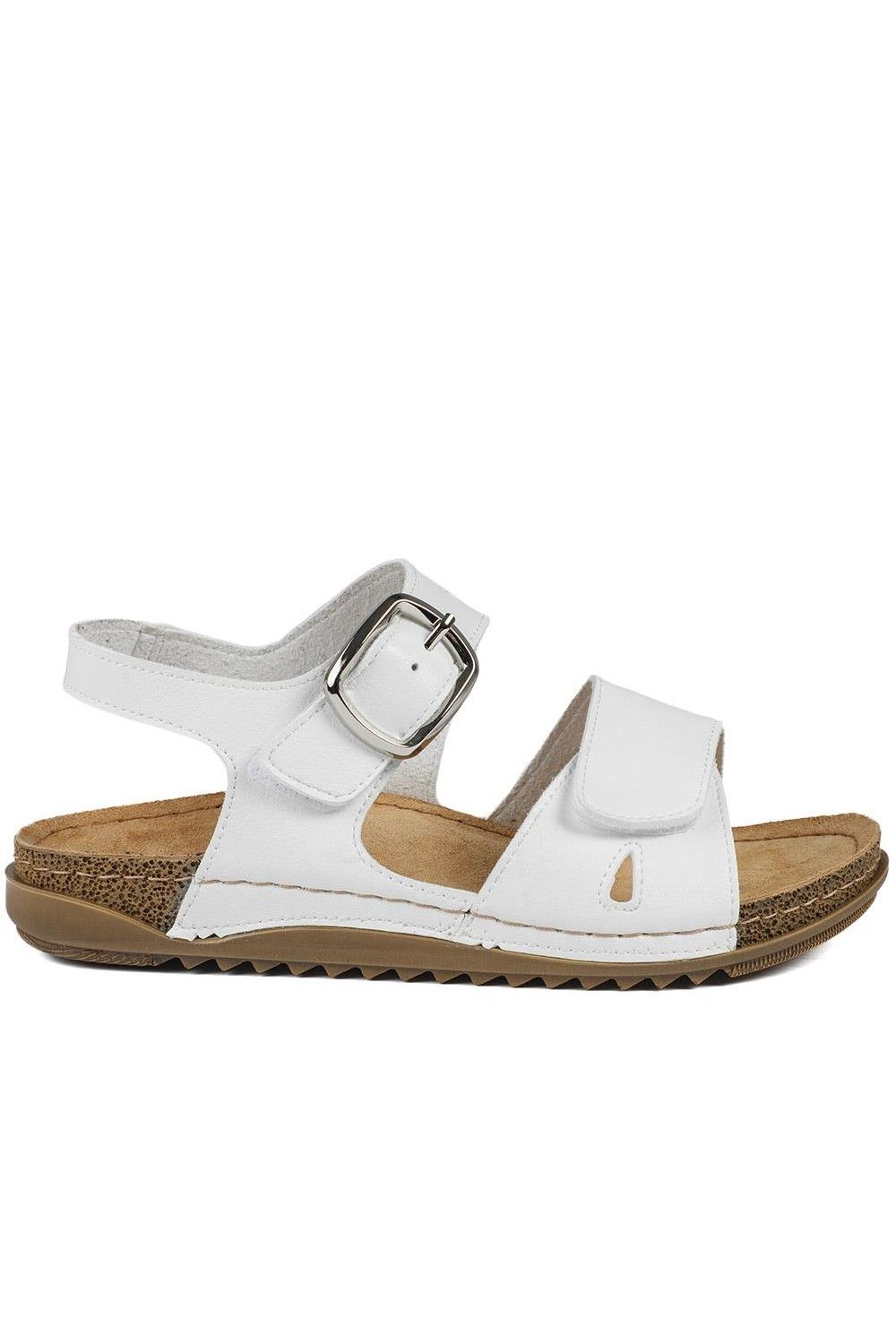 Pavers Wide Fit Sandals with Buckle Detail