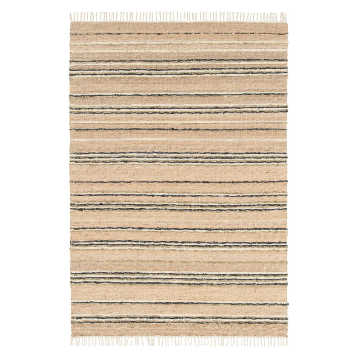 AFK Living vloerkleed Raj - handgemaakt - 60% handgekaarde wol, 30% jute, 10% katoen - 160 x 230 cm