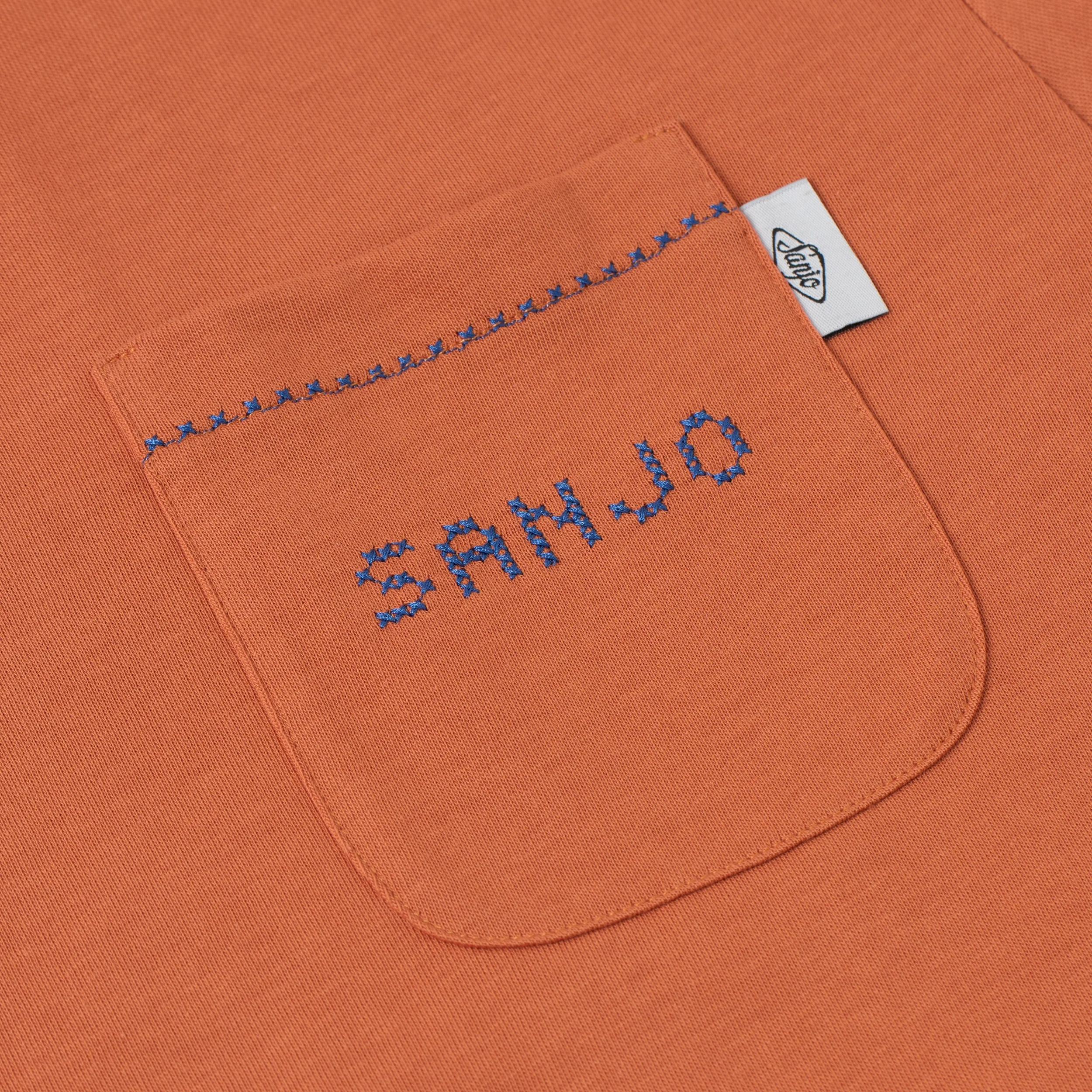 Sanjo Old Money Pocket T-shirt // Brick