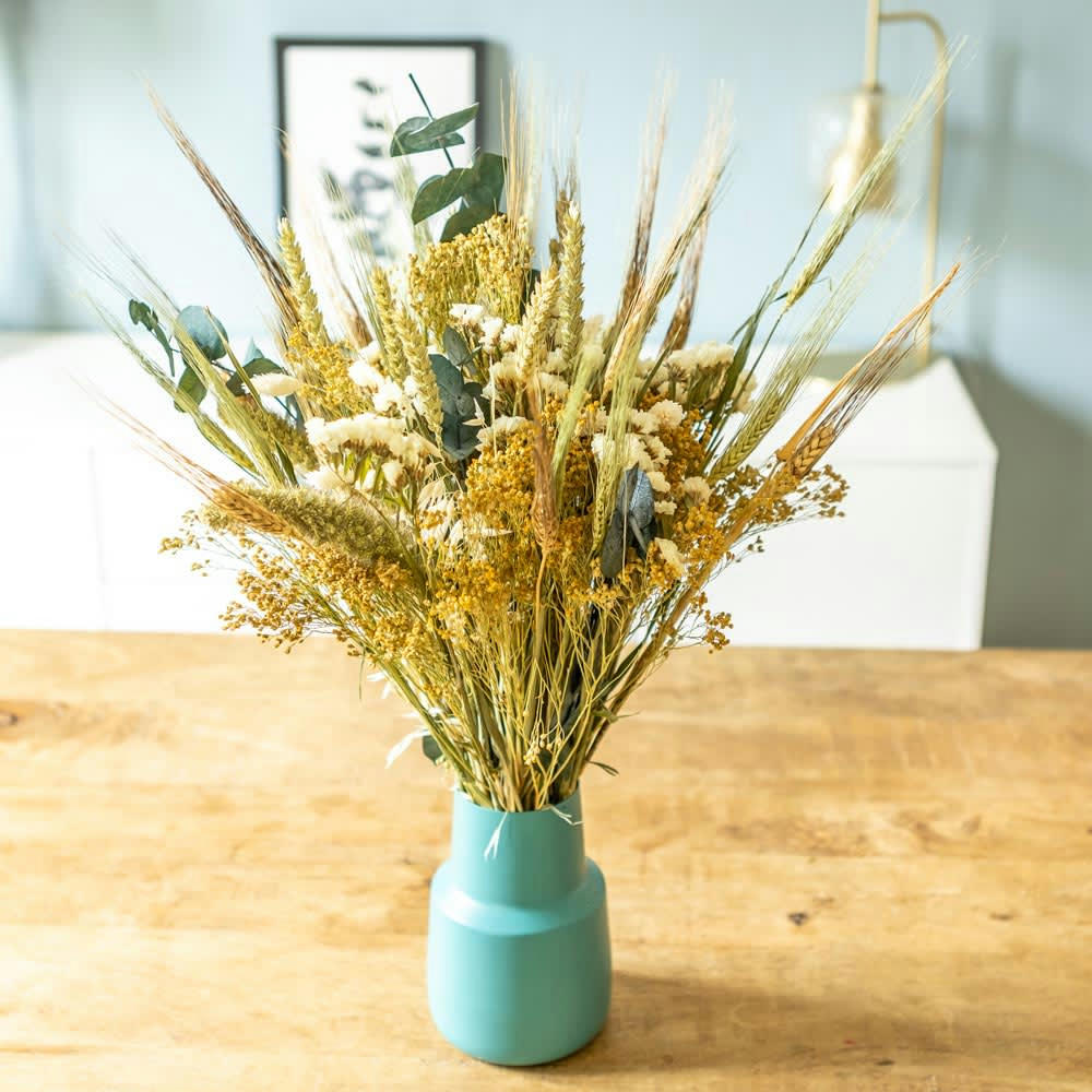 - Bouquet de fleurs séchées naturel et champêtre