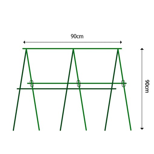 SOGA 90cm Plant Frame Tube Trellis Vegetable Flower Herbs Outdoor Vine Support Adjustable Garden Rack
