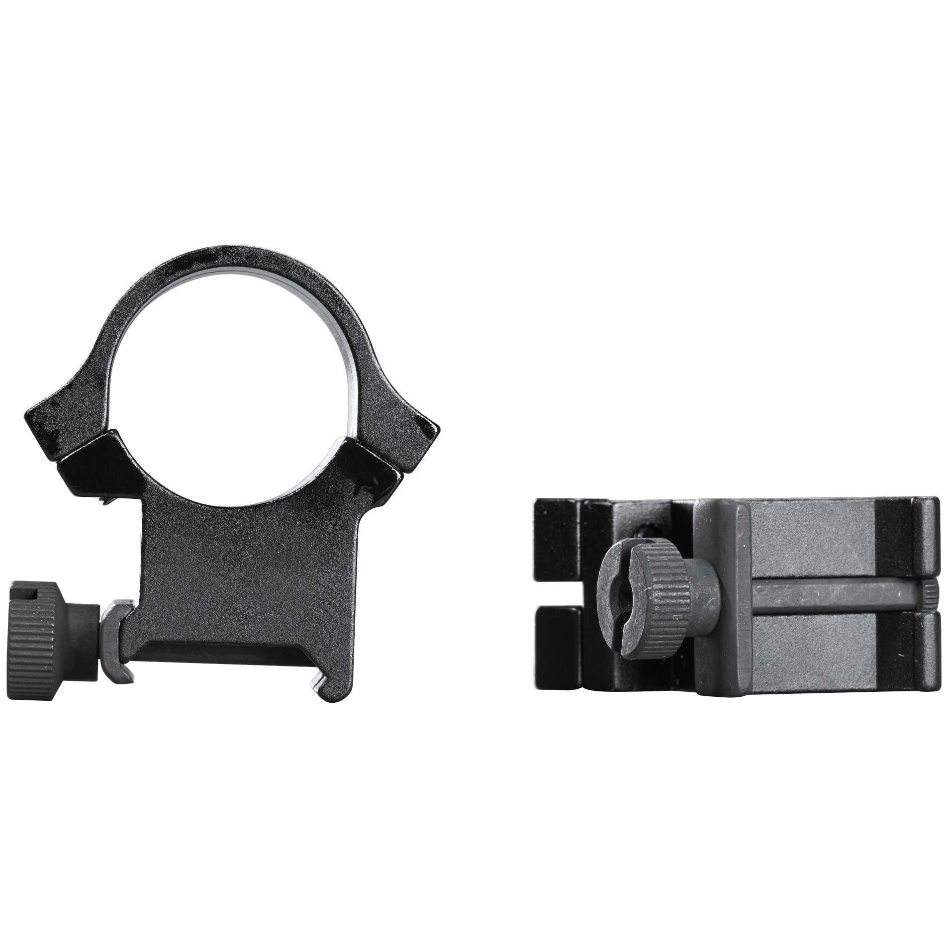 Weaver Quad Lock Aluminum Rifle Scope Mounting Rings, Extra High Matte, 1-in