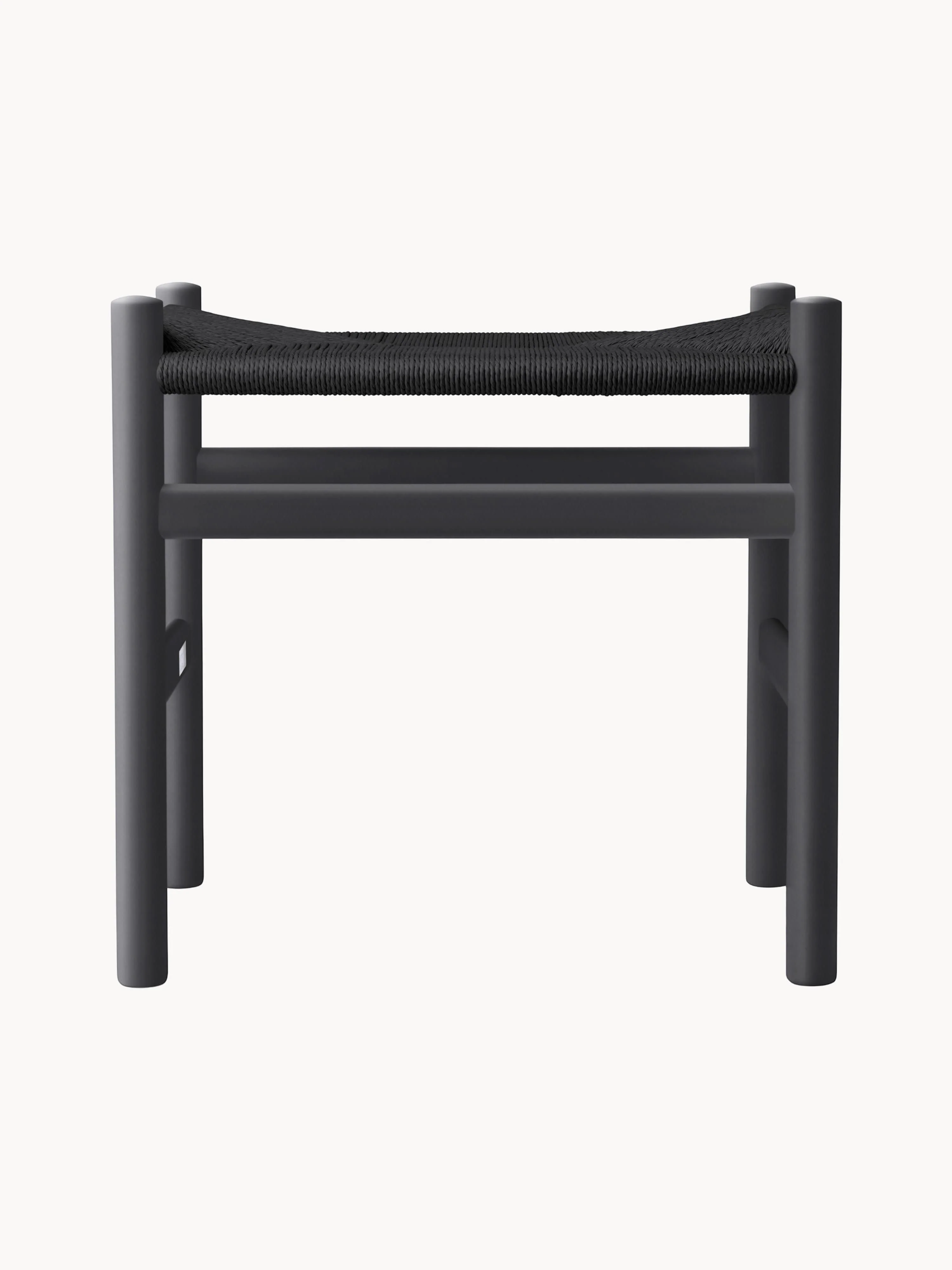 Hocker CH53 mit handgeflochtener Sitzfläche
