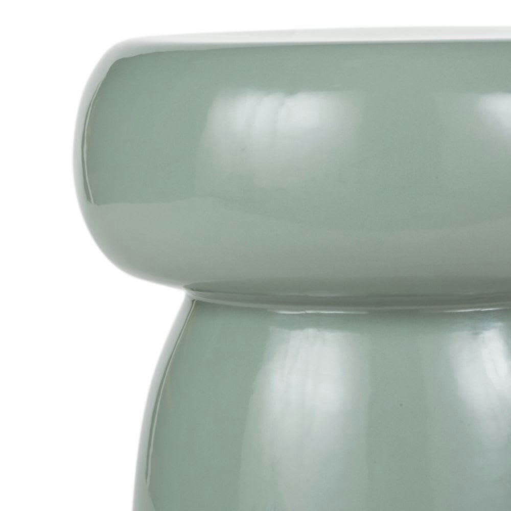 CHIANNI - Bout de canapé en porcelaine vert d'eau