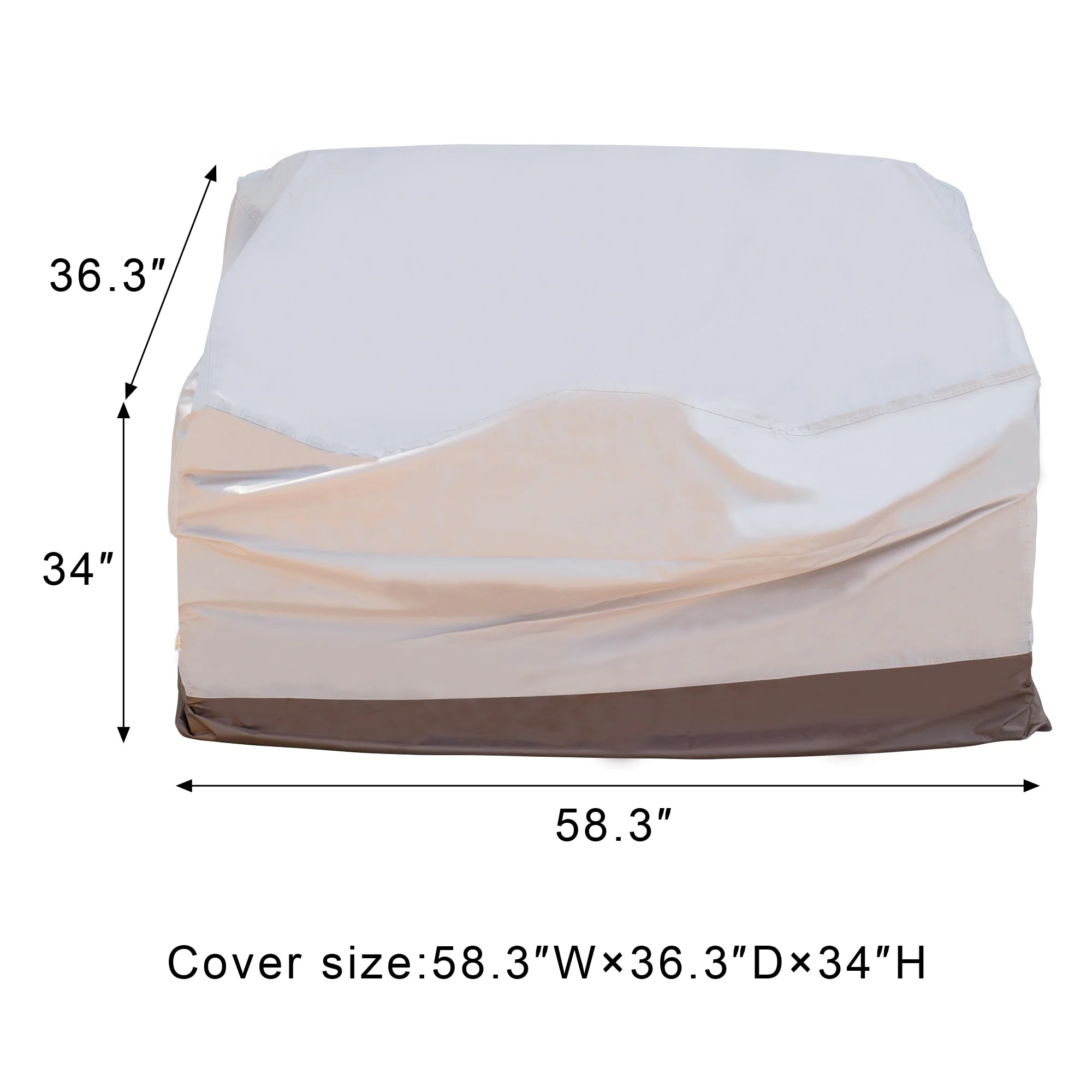 OVIOS Patio Furniture Sofa Chair Protective Cover