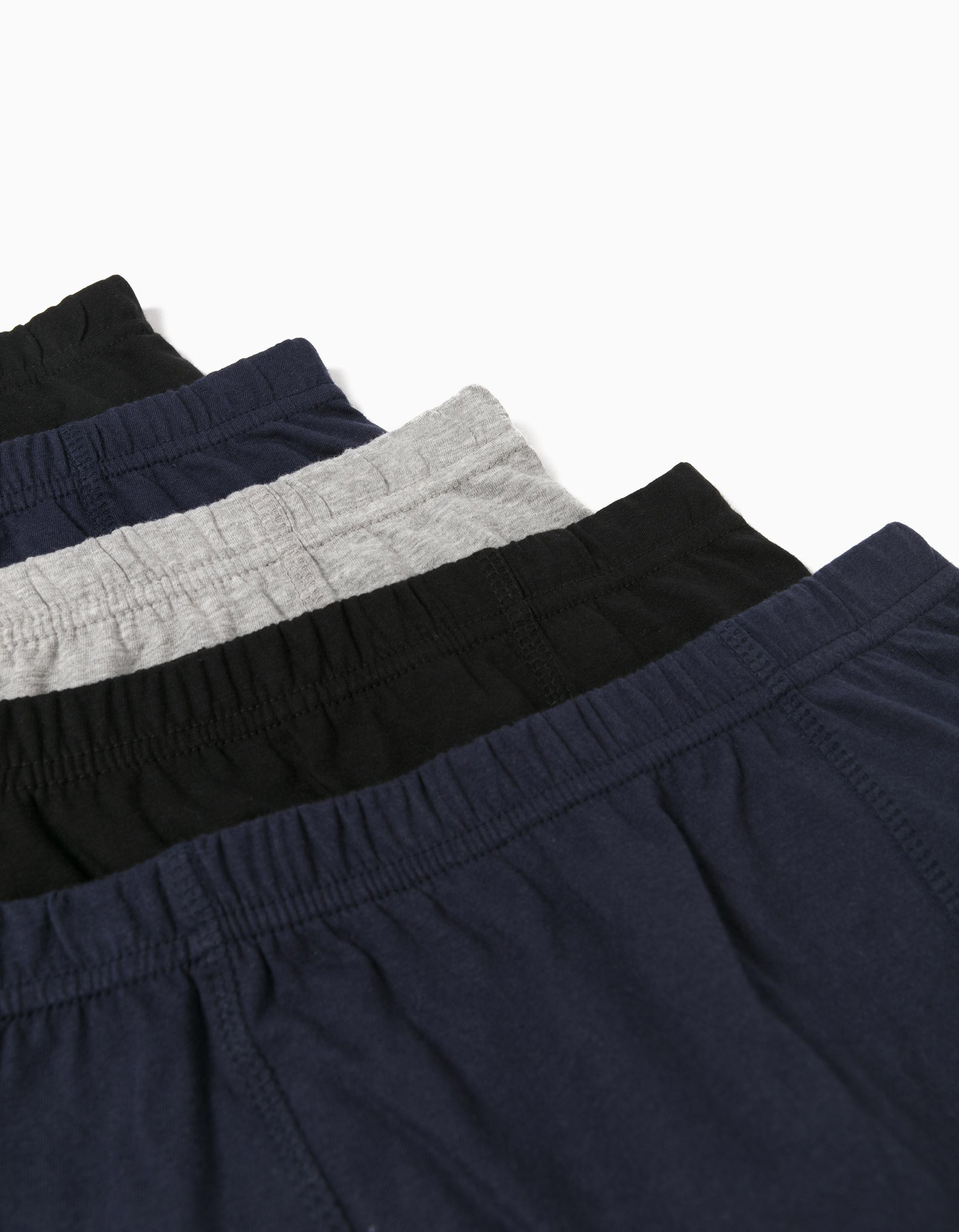 5 Boxers, Homem, Preto