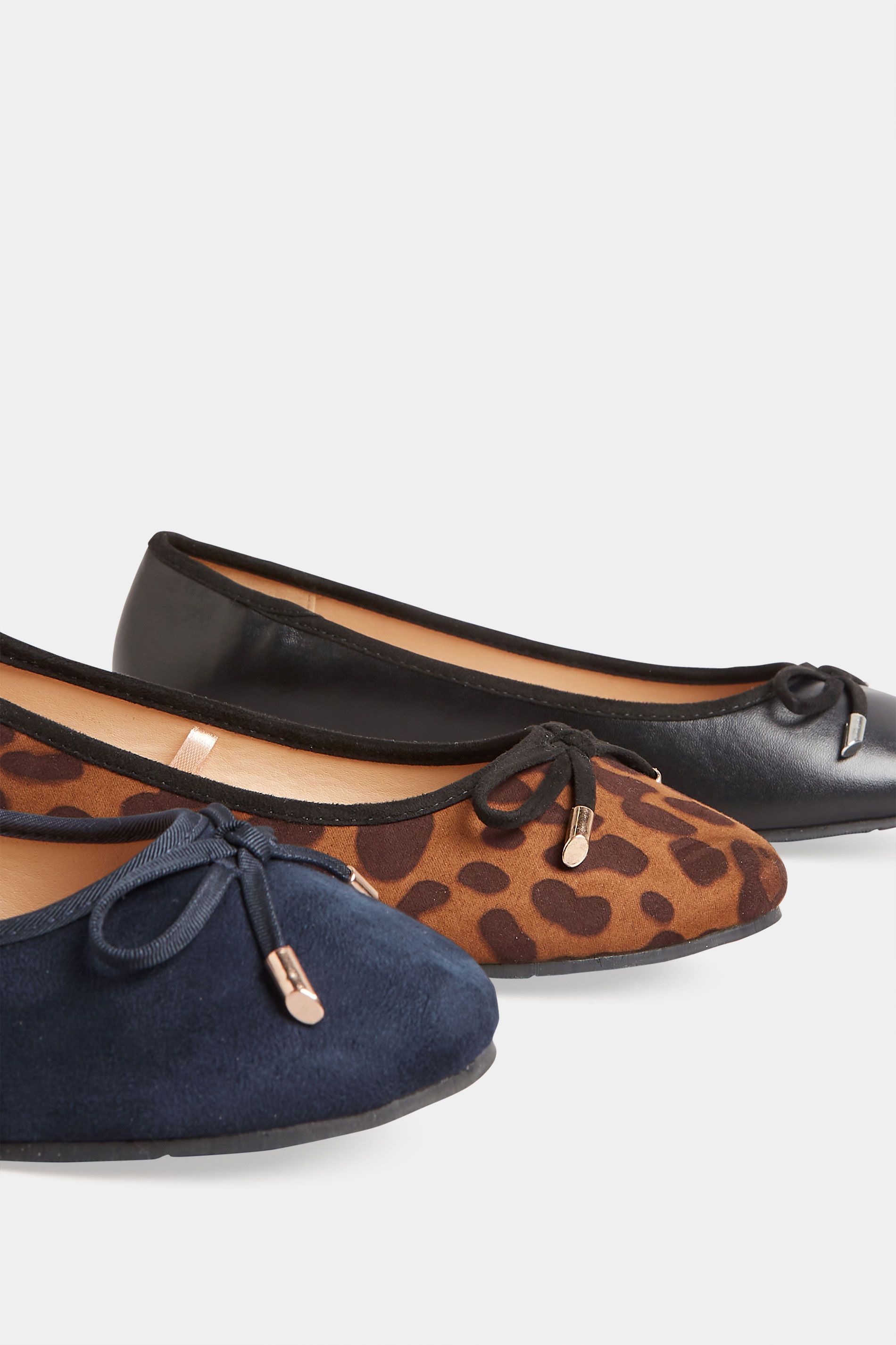Long Tall Sally Faux Suede Ballerina Pumps