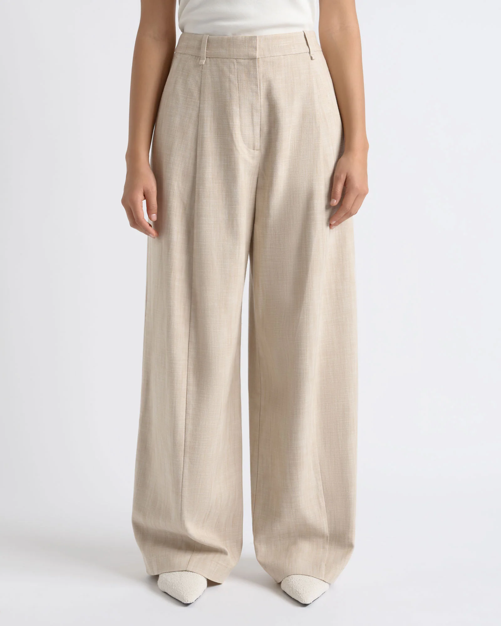 High Waisted Barrel Leg Pant
