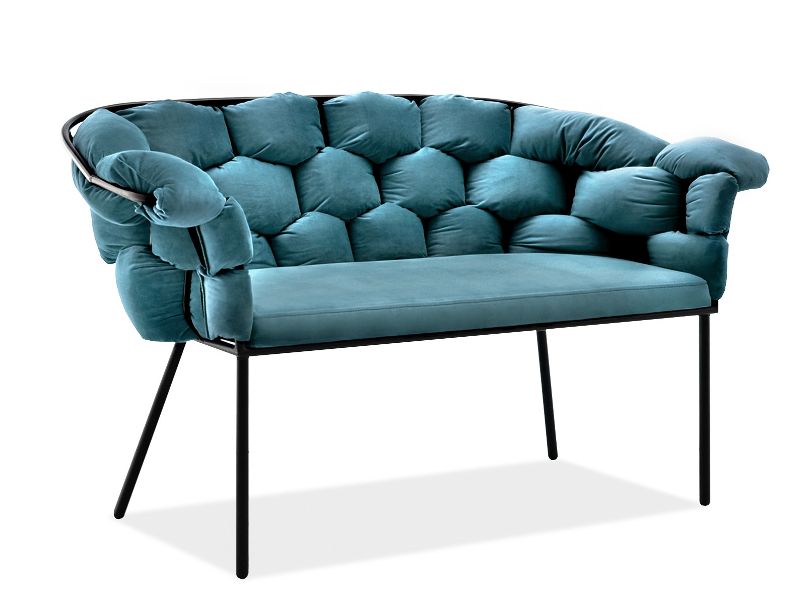 Sofa Pilo Morski Welur, Podstawa Czarny